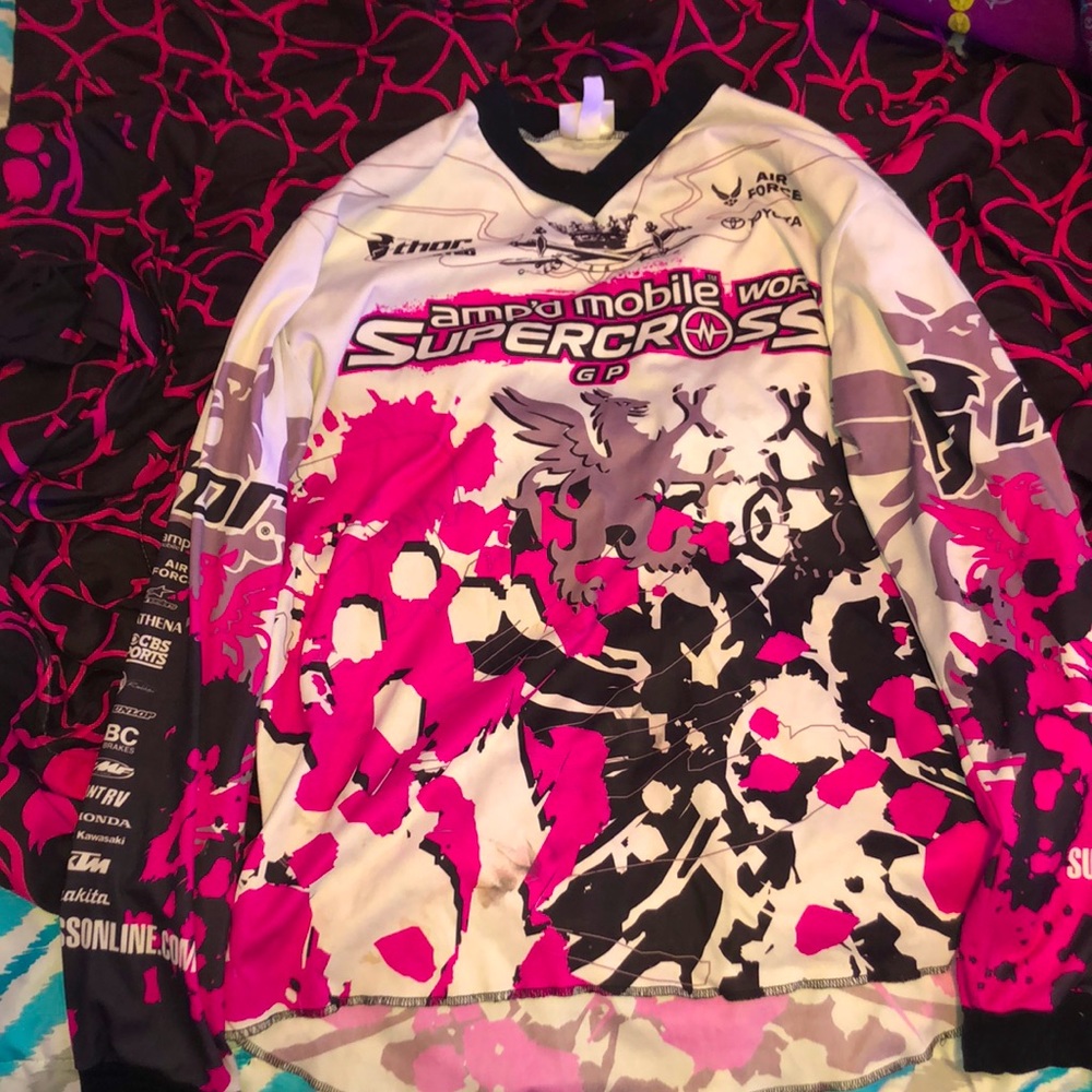Cute live nation motorcross jersey top